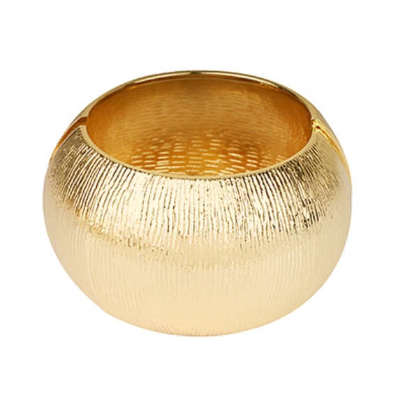 Wide Line Textured Metal Bracelet - Picture 1 of 2